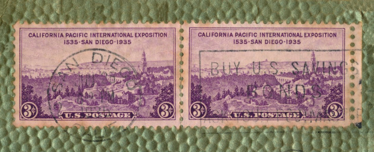 カリフォルニア太平洋万博-米国切手、c1935 作： 不明