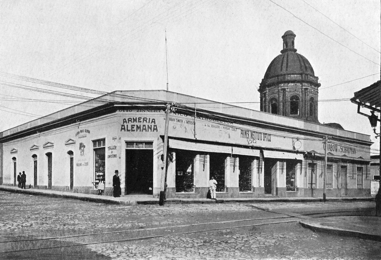 Palmas Street、アスンシオン、パラグアイ、1911 作： 不明