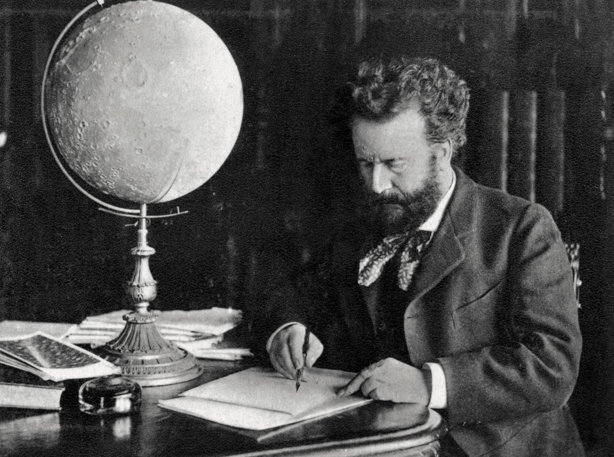 カミーユ・フラマリオン、フランスの天文学者、作者、1890 作： 不明