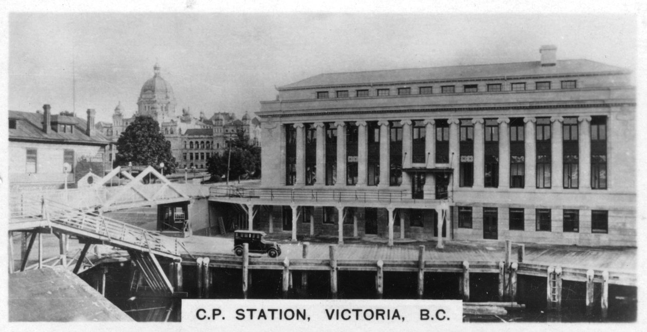 カナダ太平洋駅、ビクトリア、ブリティッシュコロンビア、カナダ、c1920s 作： 不明