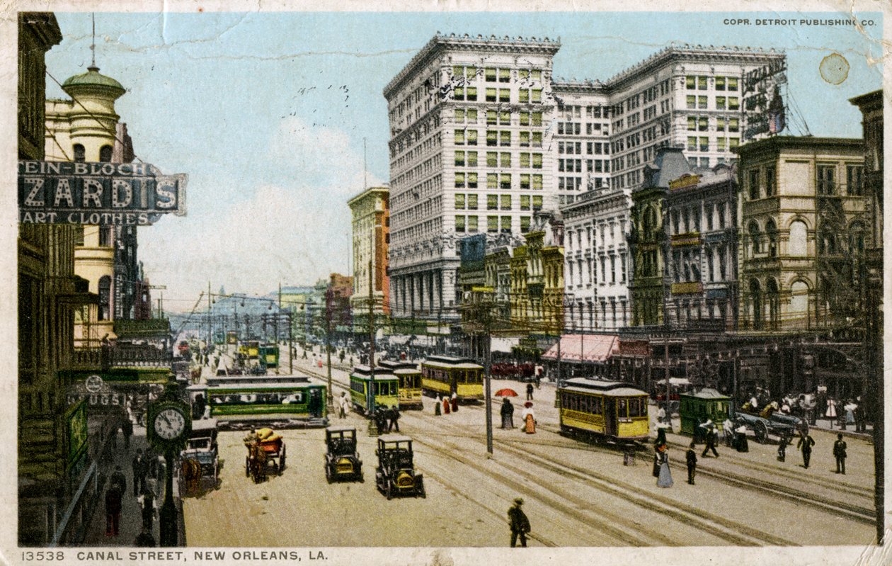 Canal Street、ニューオーリンズ、アメリカ、c1912 作： 不明