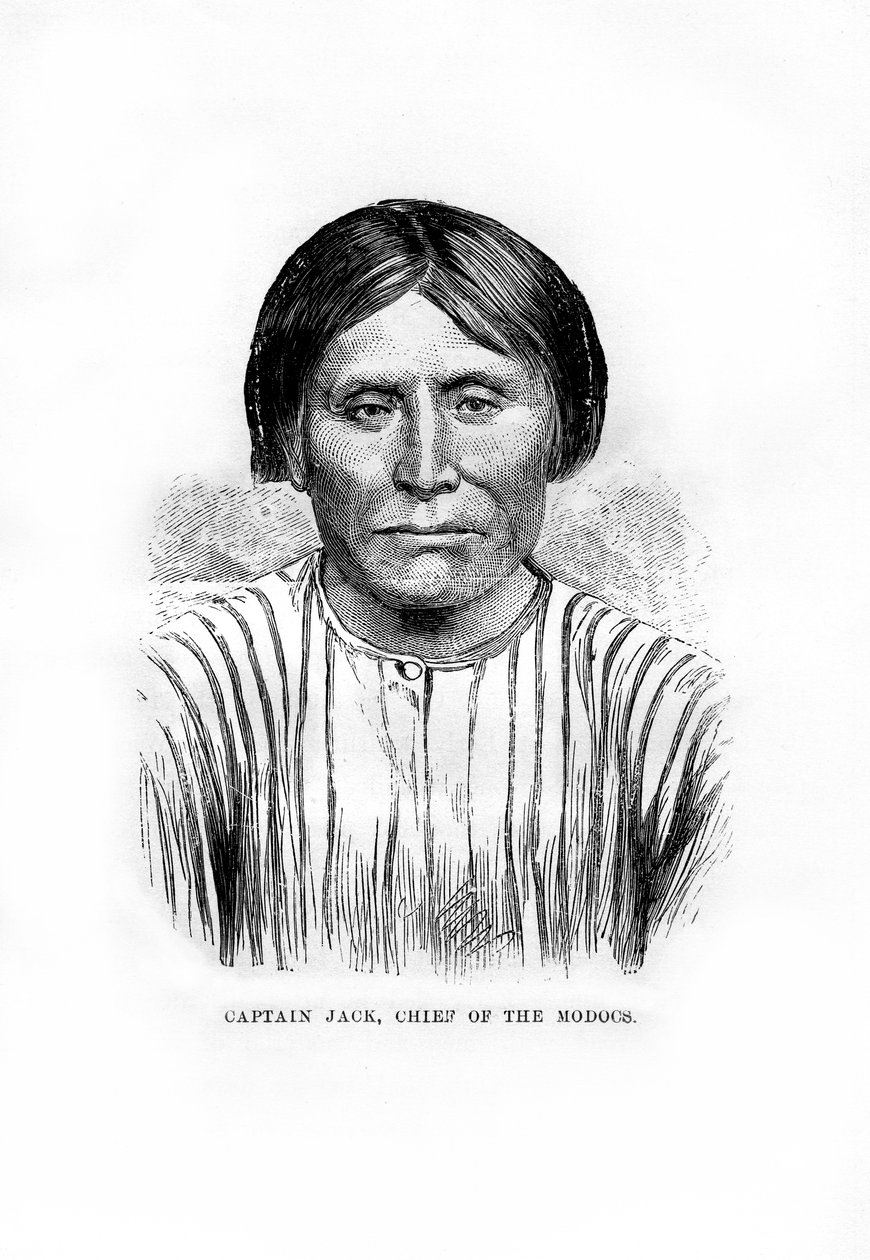 1872年、ネイティブアメリカンのモドック族の長、ジャック船長 作： 不明