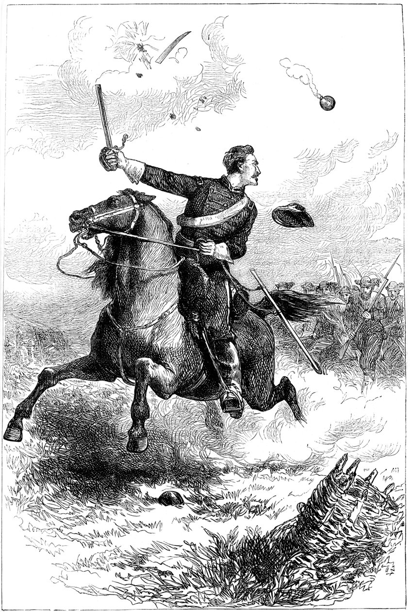 ノースロップ船長、テネシー州ノックスビルでの攻撃、南北戦争、1863年c1880 作： 不明