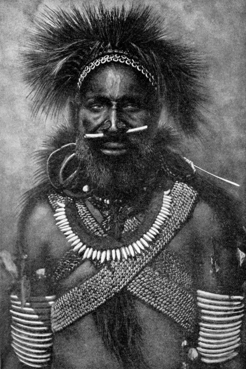 1922年にニューギニアの人食い戦闘員の会社の船長 作： 不明