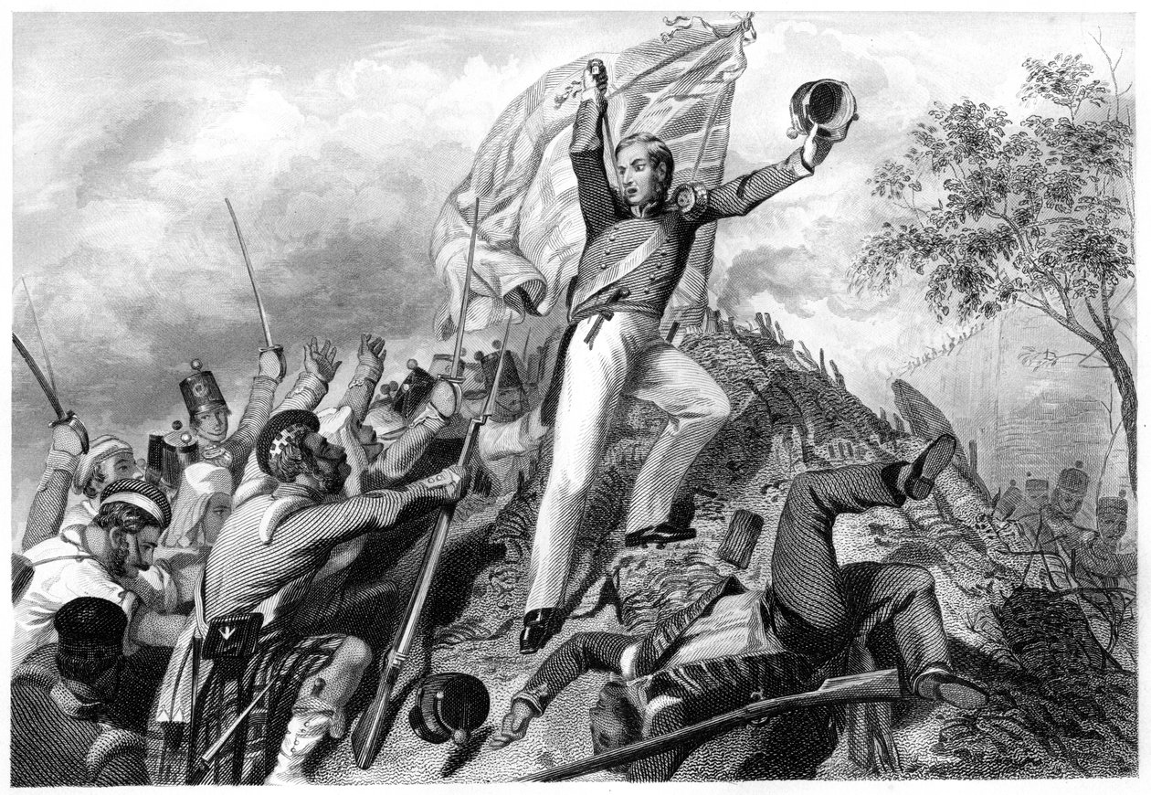 コーエンポア、1857年、c1860年以前のハイランダーズによる銃の捕獲 作： 不明