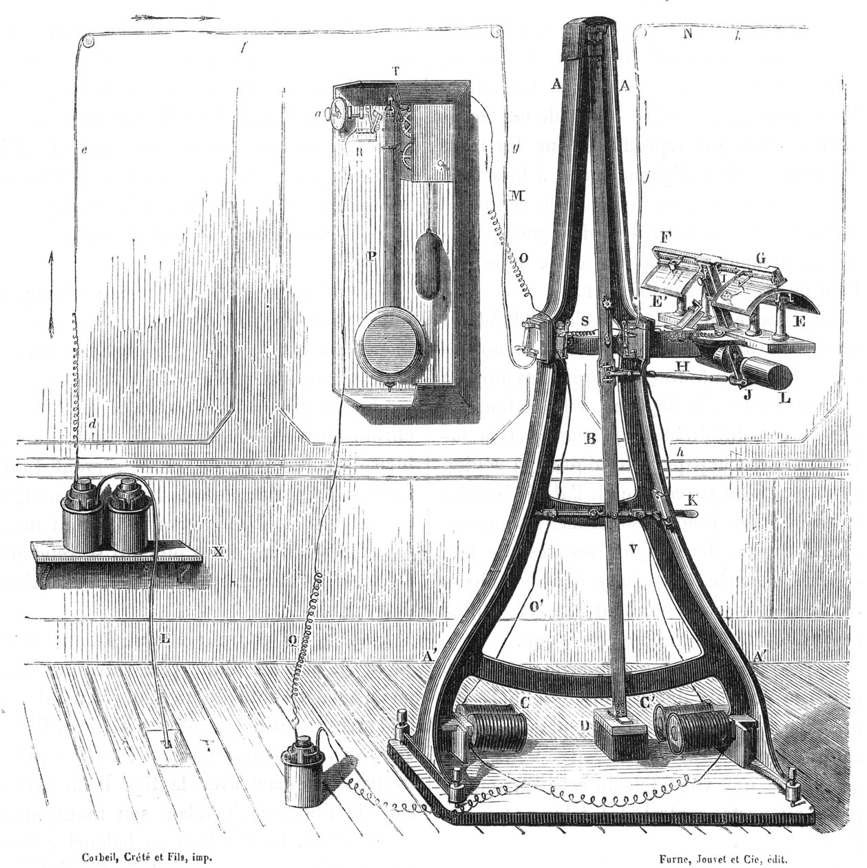 1865年のカセリスパンテレグラフ、c1870 作： 不明
