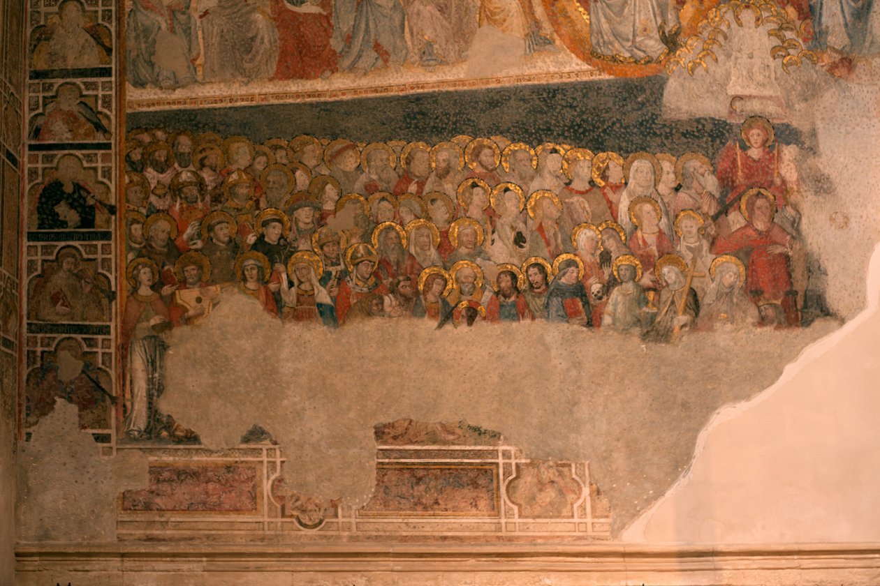 カテドラル（Catedral de Santa María）。回廊の様子。礼拝堂（サン・ブラス）。壁画。 作： 不明