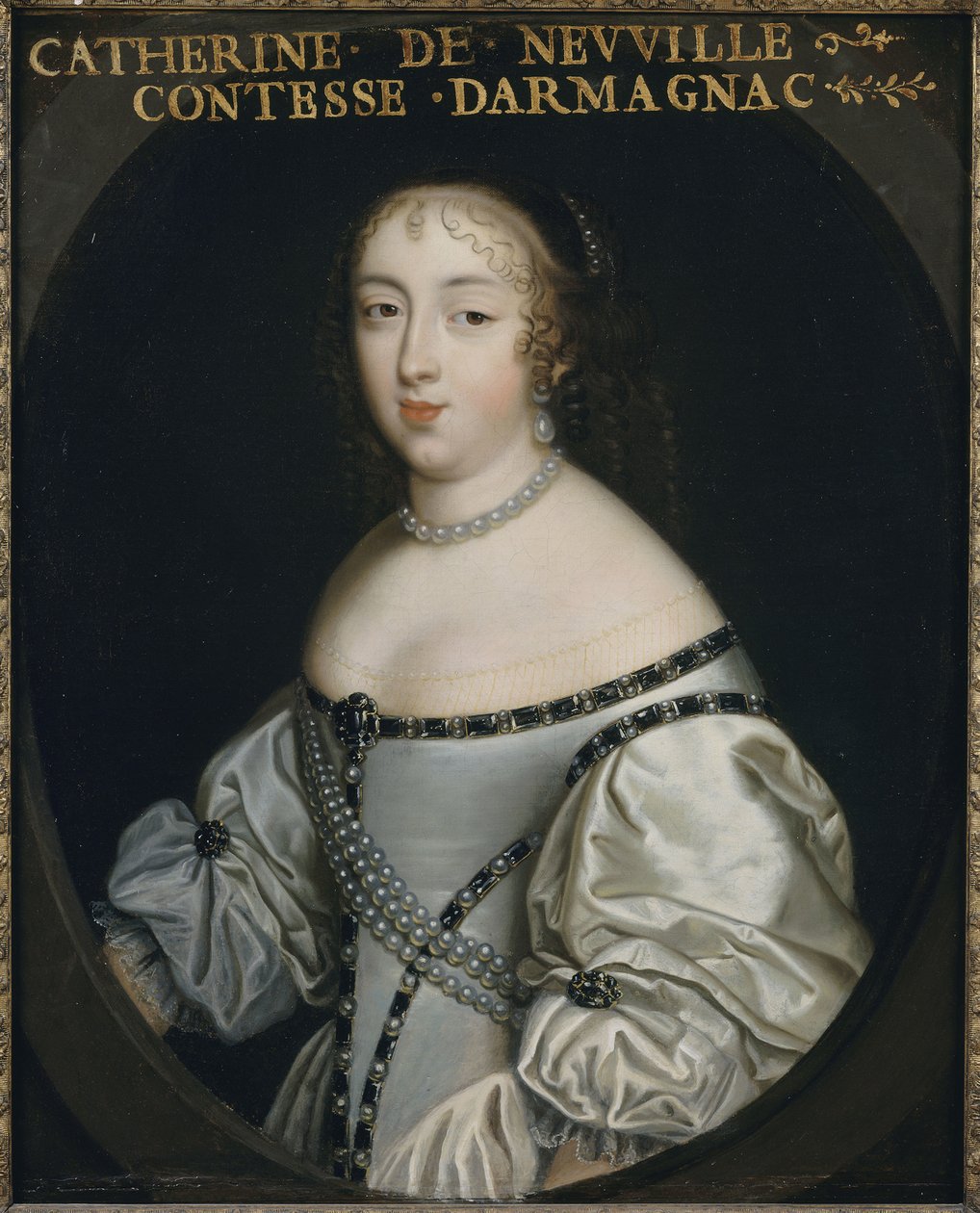 カトリーヌ・ド・ヌフヴィル・ド・ヴィルロワ、アルマニャック伯爵夫人 1639-1707 年、1665 年頃。 作： 不明
