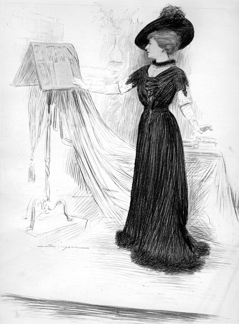 セシルソレル、フランスの女優、1909年 作： 不明
