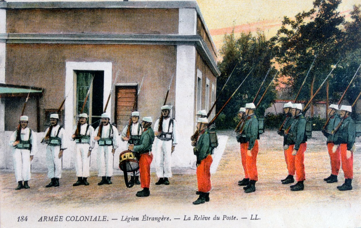 衛兵交代、フランス外人部隊、c1910 作： 不明