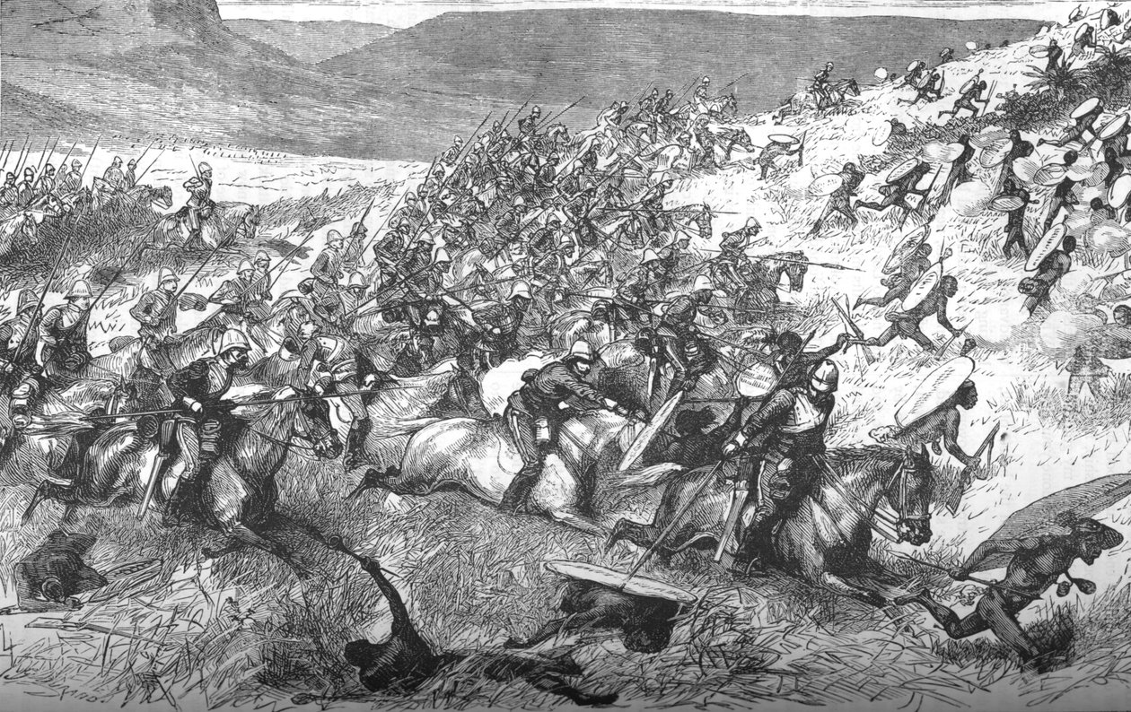 ウルンディでの第17ランサーの突撃、1879年、c1880 作： 不明
