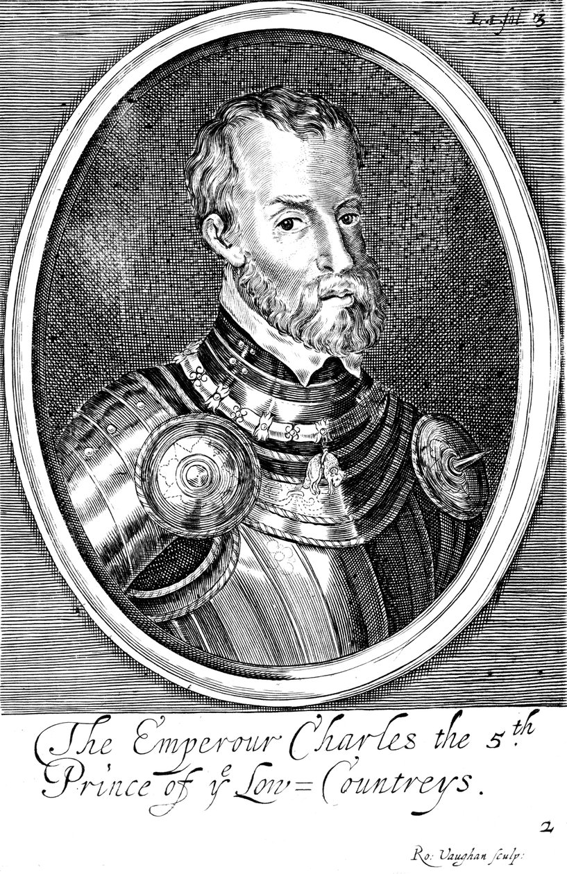 1519年から17世紀にかけてのスペイン王チャールズ5世と神聖ローマ皇帝 作： 不明