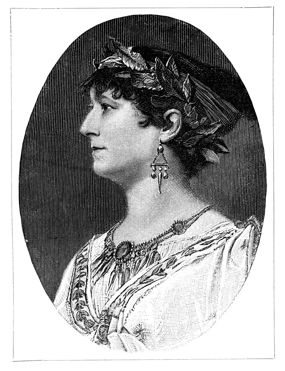 シャーロットウォルター、19世紀のオーストリアの女優、1900年 作： 不明