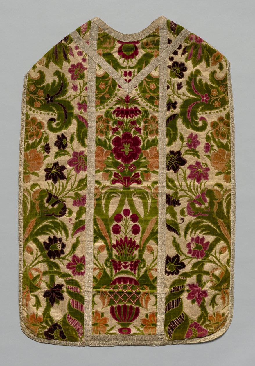 Chasuble、Stole、BurseCorporal Case、およびManiple、c 1600-1700。 作： 不明