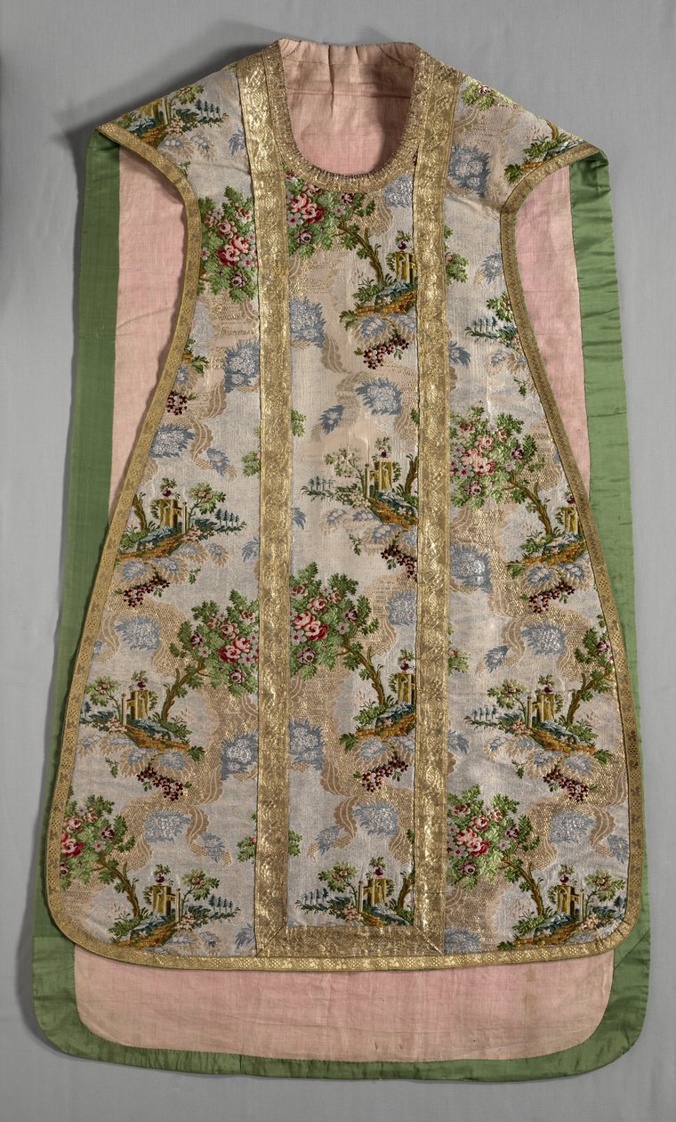 Chasuble、c。 1760-1770。 作： 不明