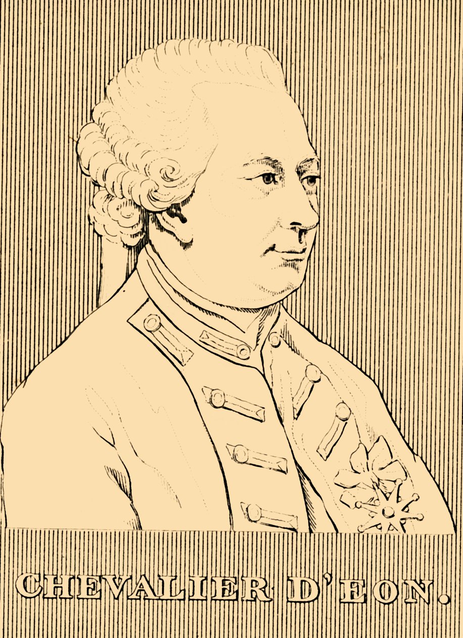 ナイト・デオン、1728-1810、1830。 作： 不明
