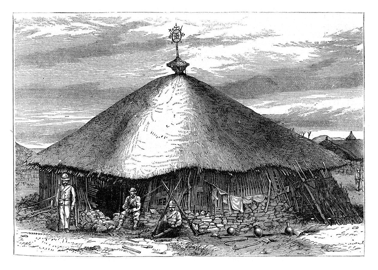 マグダラの教会、セオドアの墓、エチオピア、19世紀後半の1868年 作： 不明