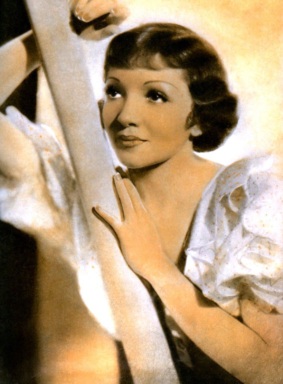 クローデット・コルベール、フランス生まれのアメリカ人女優、1934-1935 作： 不明