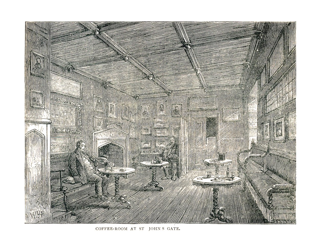 セントジョンズゲートのコーヒールーム、1878年 作： 不明