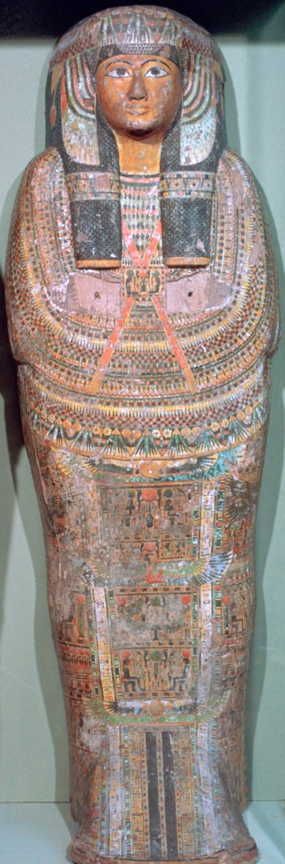 古代エジプトの司祭コンスダダレドの棺、紀元前1085年 作： 不明