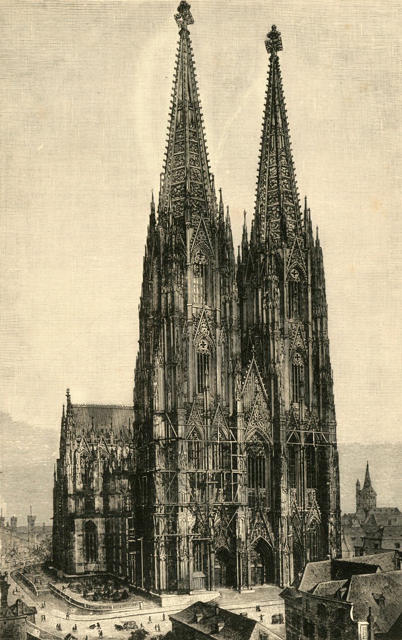 ケルン大聖堂、1890年。 作： 不明