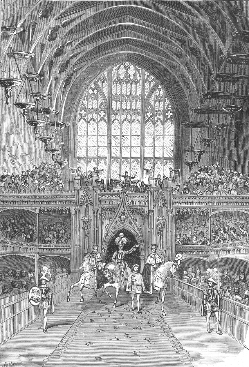 ウェストミンスターホールでのジョージ4世の戴冠式、1897年。 作： 不明