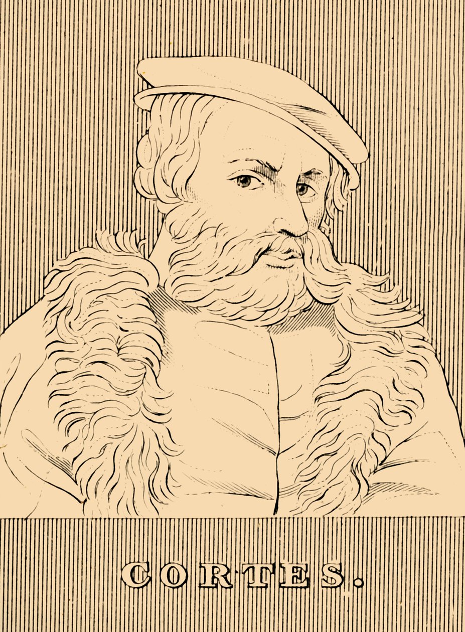コルテス、1485-1547、1830。 作： 不明