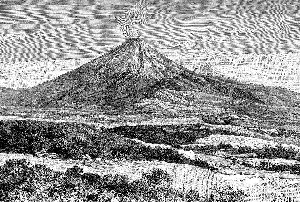 コトパクシ火山、エクアドル、1895 作： 不明
