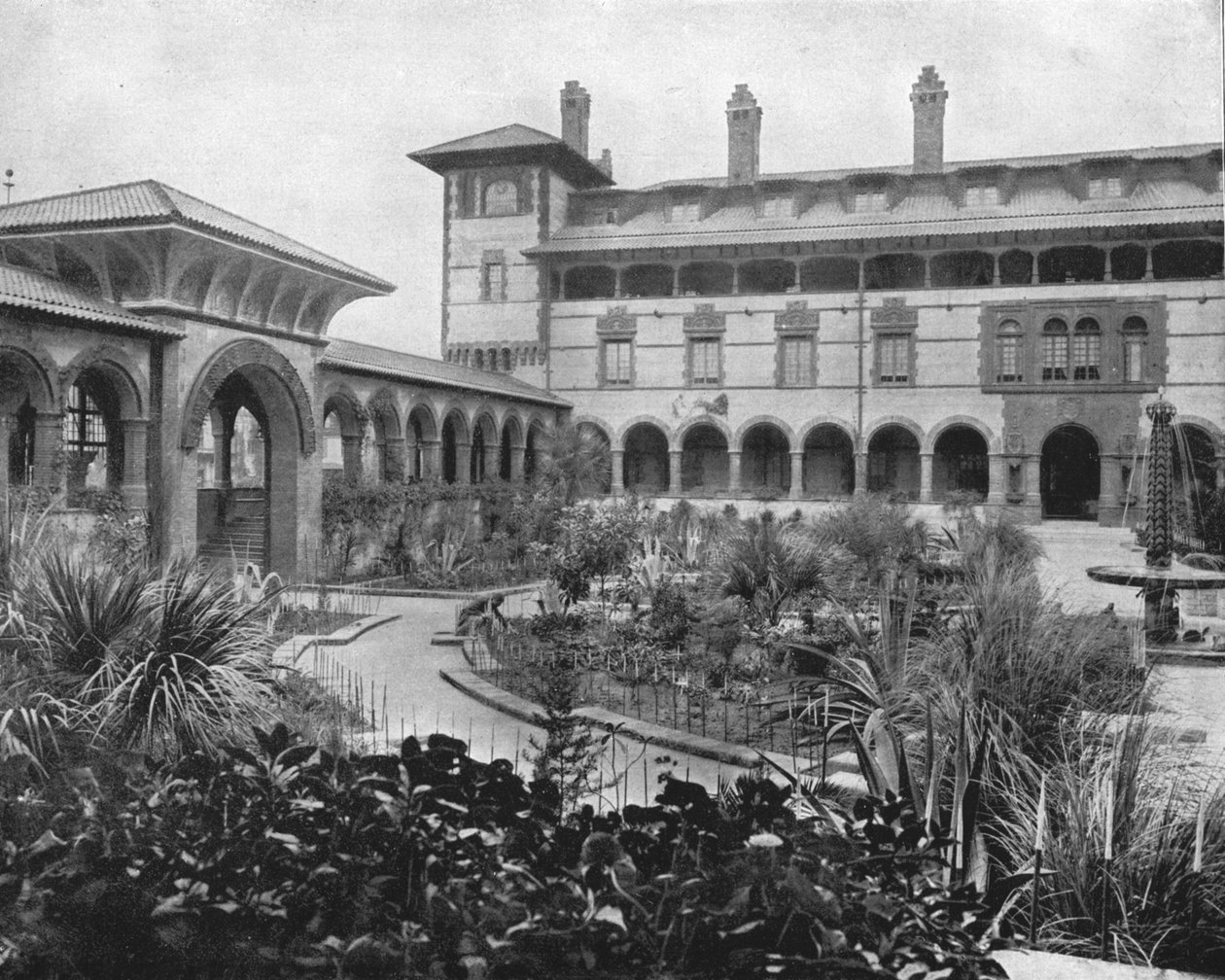 ポンスデレオンの裁判所、セントオーガスティン、フロリダ州、米国、c1900。 作： 不明