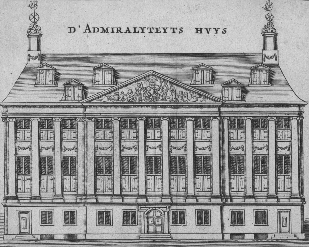DAdmiralyteyts Huys、17世紀後半から18世紀初頭。 作： 不明