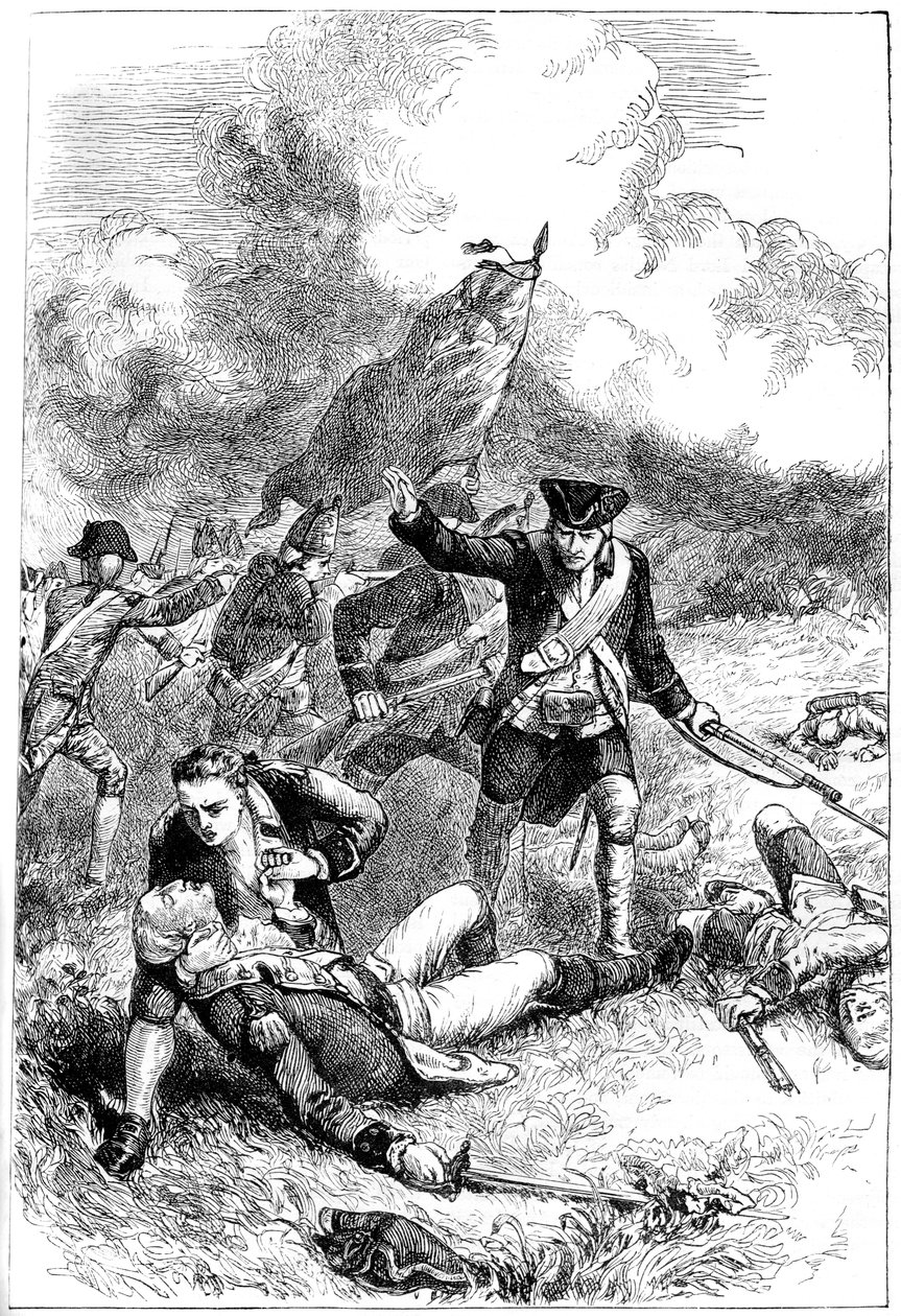 ピトケアン少佐の死、バンカーヒルの戦い、マサチューセッツ州ボストン、1775年c1880 作： 不明