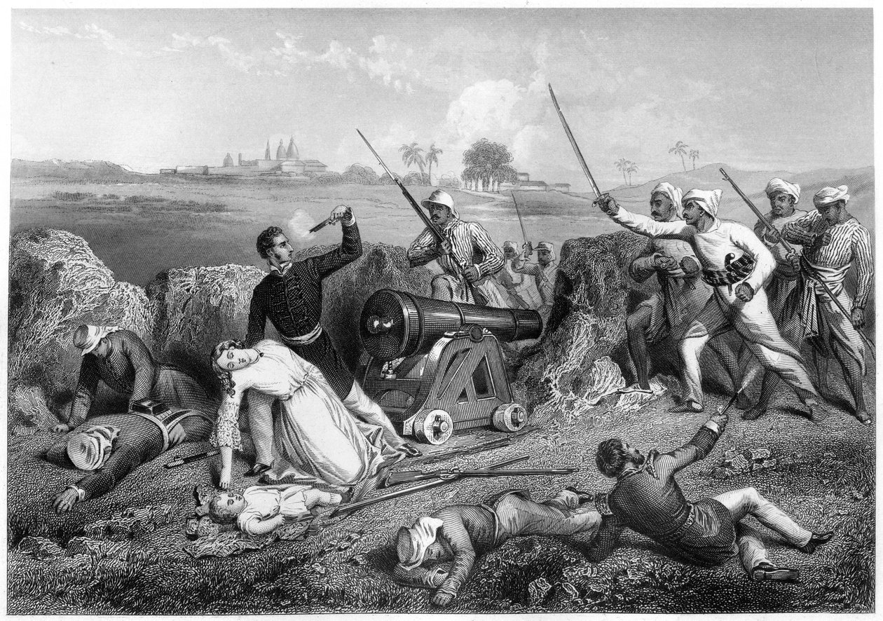 ジャンシーでのスケーン少佐とその妻の死、1857年、c1860年 作： 不明