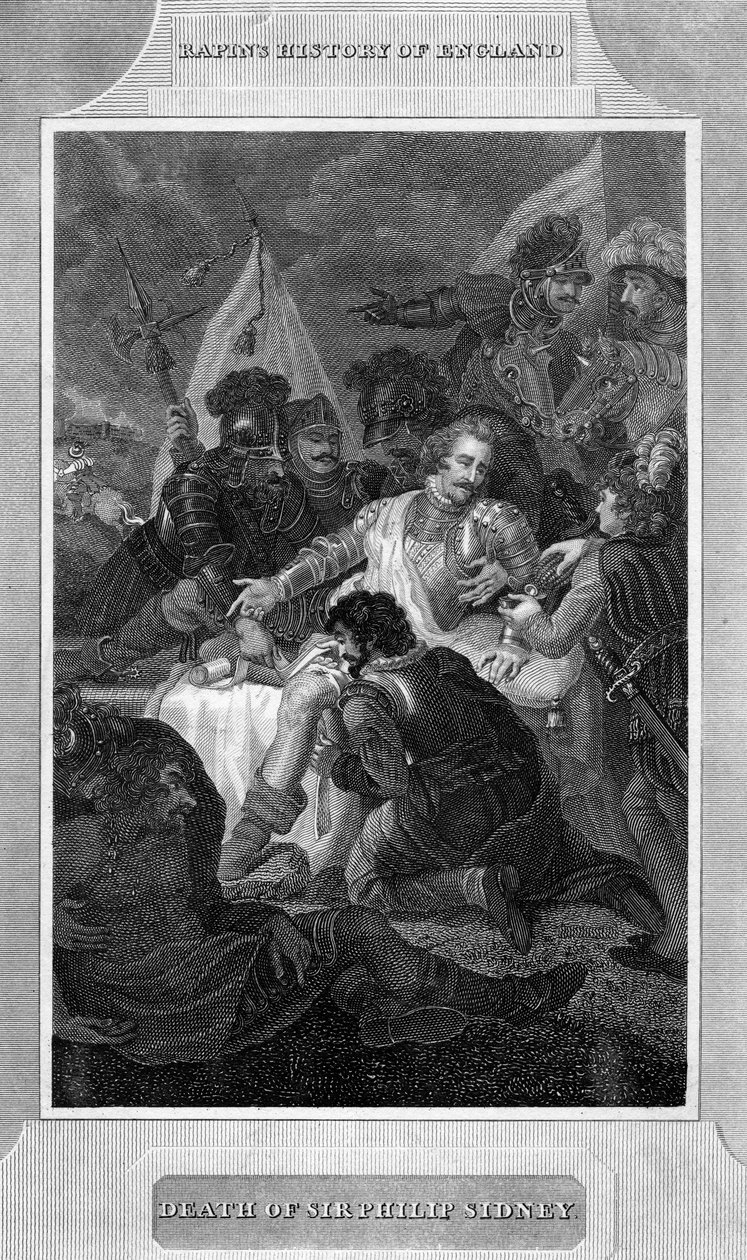 フィリップシドニー卿の死、1586年1818年 作： 不明