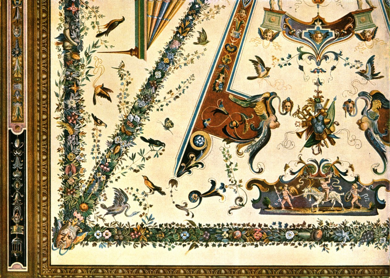 ウフィツィ美術館の装飾、フィレンツェ、イタリア、1928。 作： 不明