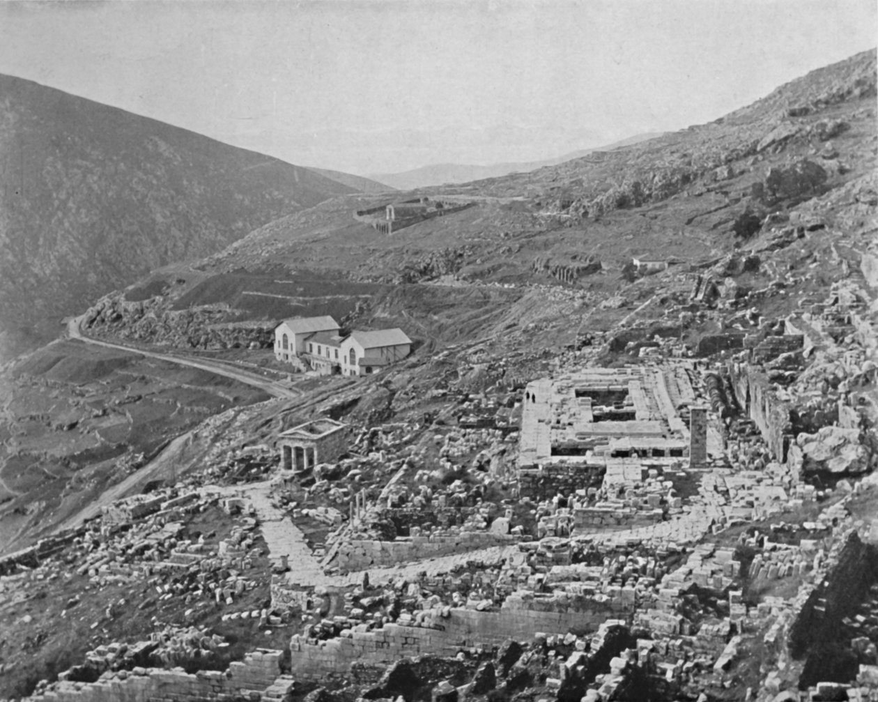 デルファイ-遠くのコリント湾、1913 作： 不明