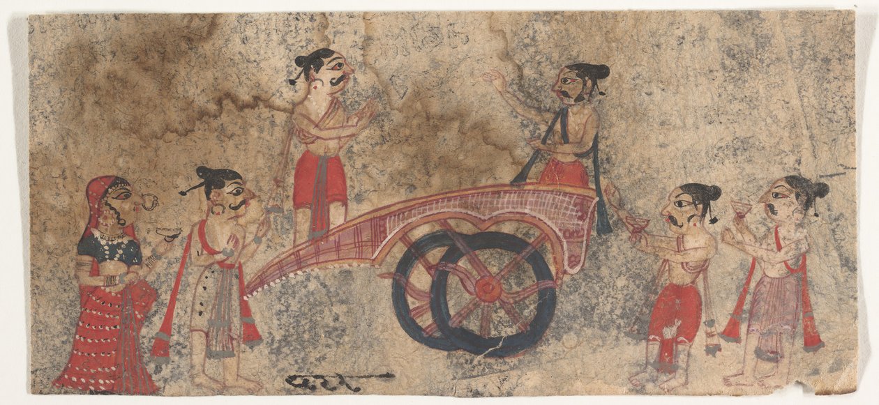 戦車の上での議論」1650-60年 作： 不明