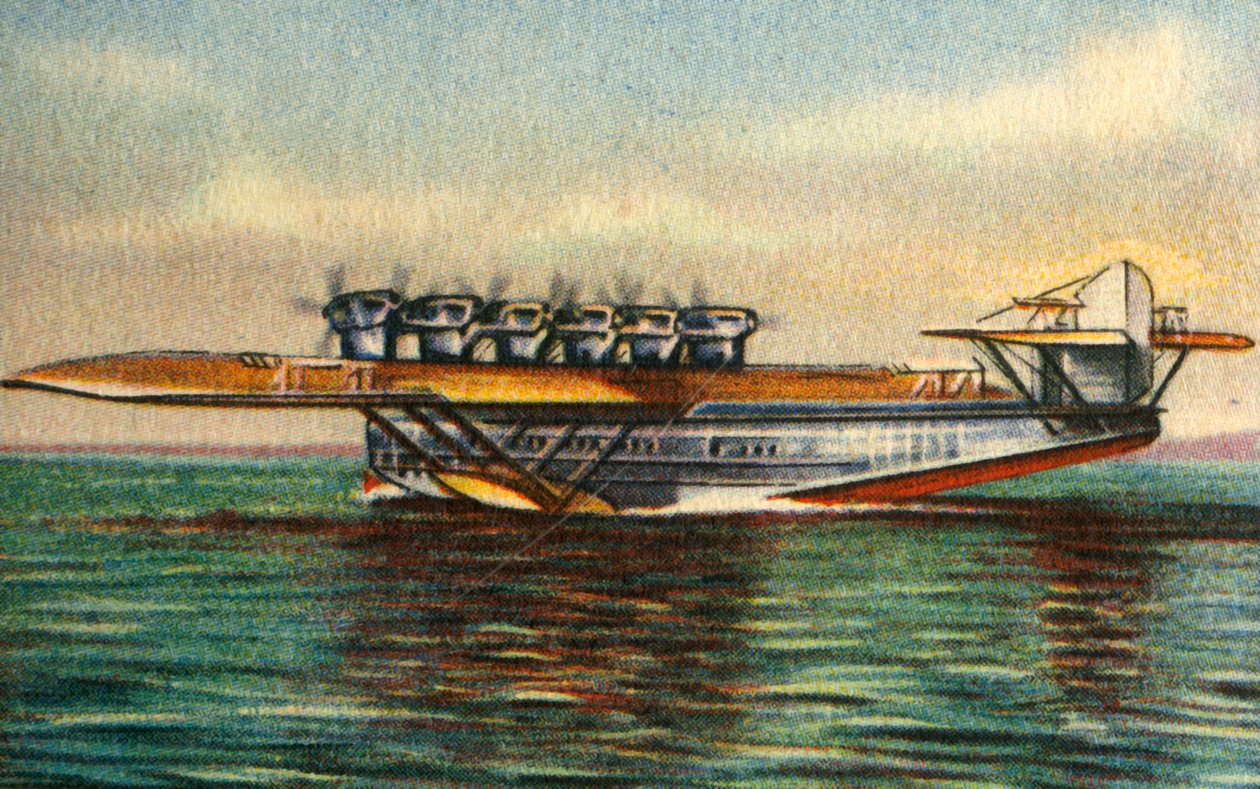 ドルニエドX II飛行船、1920年代、1932年。 作： 不明