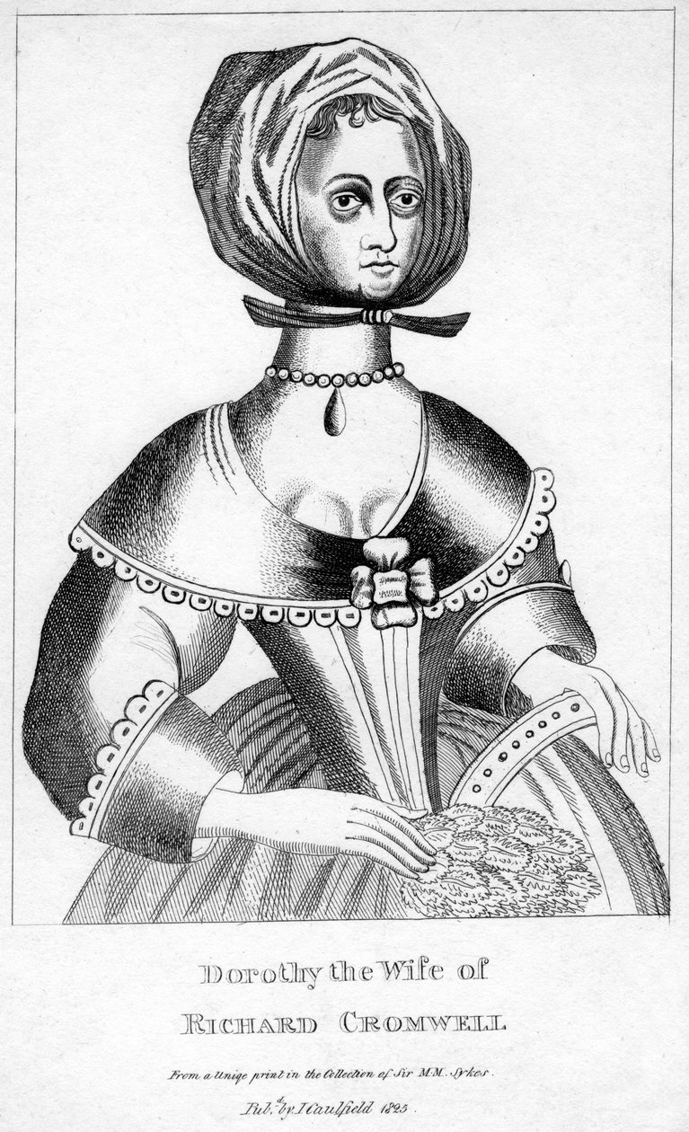 ドロシー、リチャードクロムウェルの妻、17世紀、1825年 作： 不明