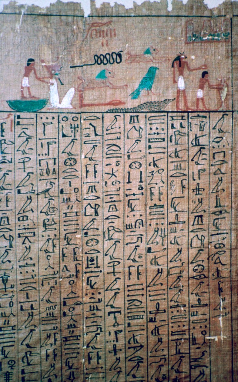死者の書からのエジプトの象形文字 作： 不明