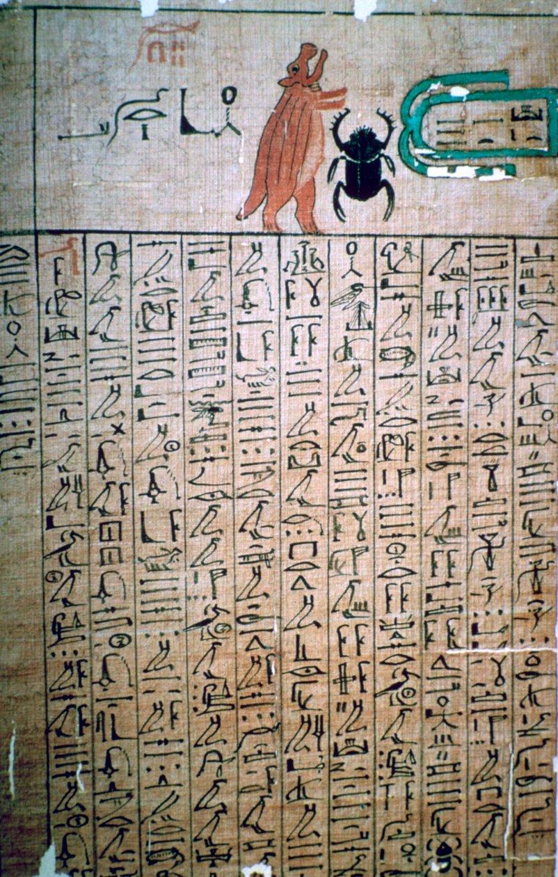 死者の書からのエジプトの象形文字 作： 不明