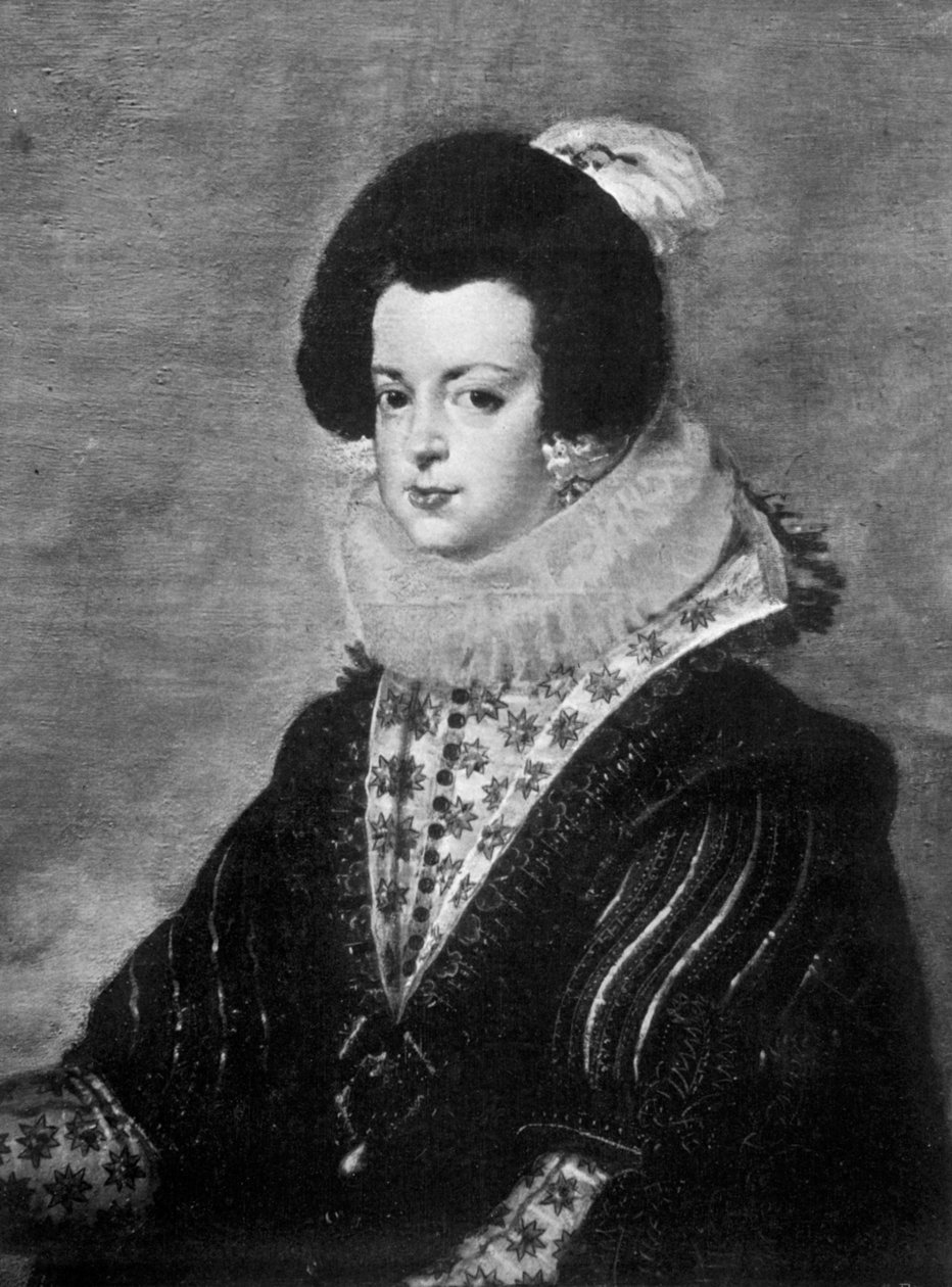 バーボンのエリザベス、スペインのフィリップ4世の妻、c1630 1901 作： 不明