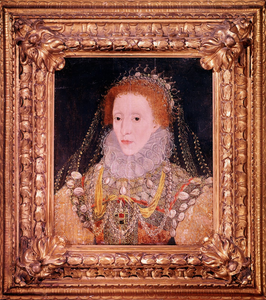 エリザベス1世、イングランドとアイルランドの女王、c1580 作： 不明