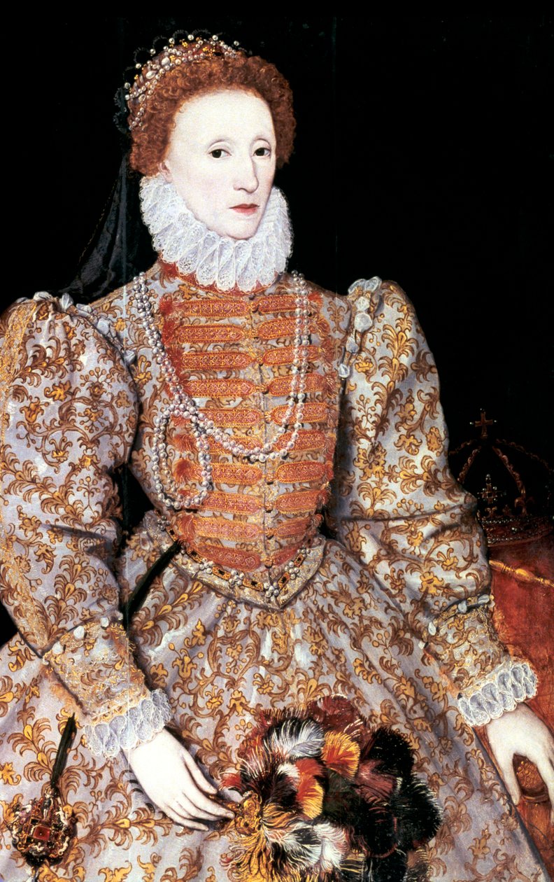 エリザベス1世、イングランドとアイルランドの女王、c1588 作： 不明