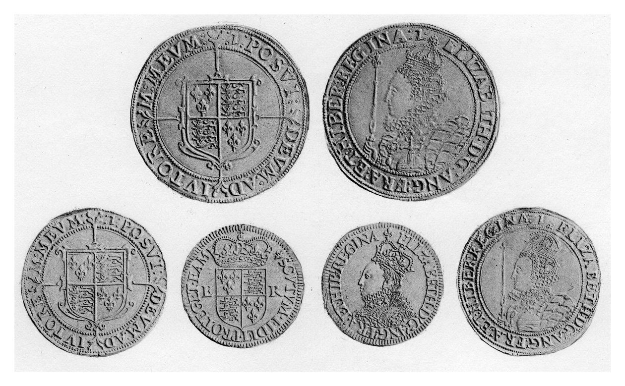 エリザベス朝の硬貨、1896 作： 不明