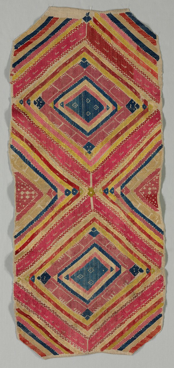 刺繍、1600〜1700。 作： 不明
