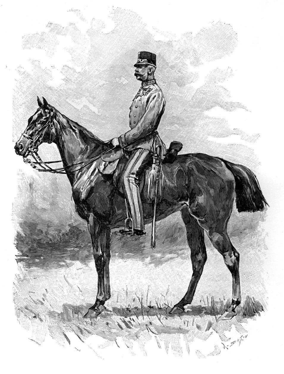 オーストリア皇帝フランツヨーゼフ、1892年 作： 不明