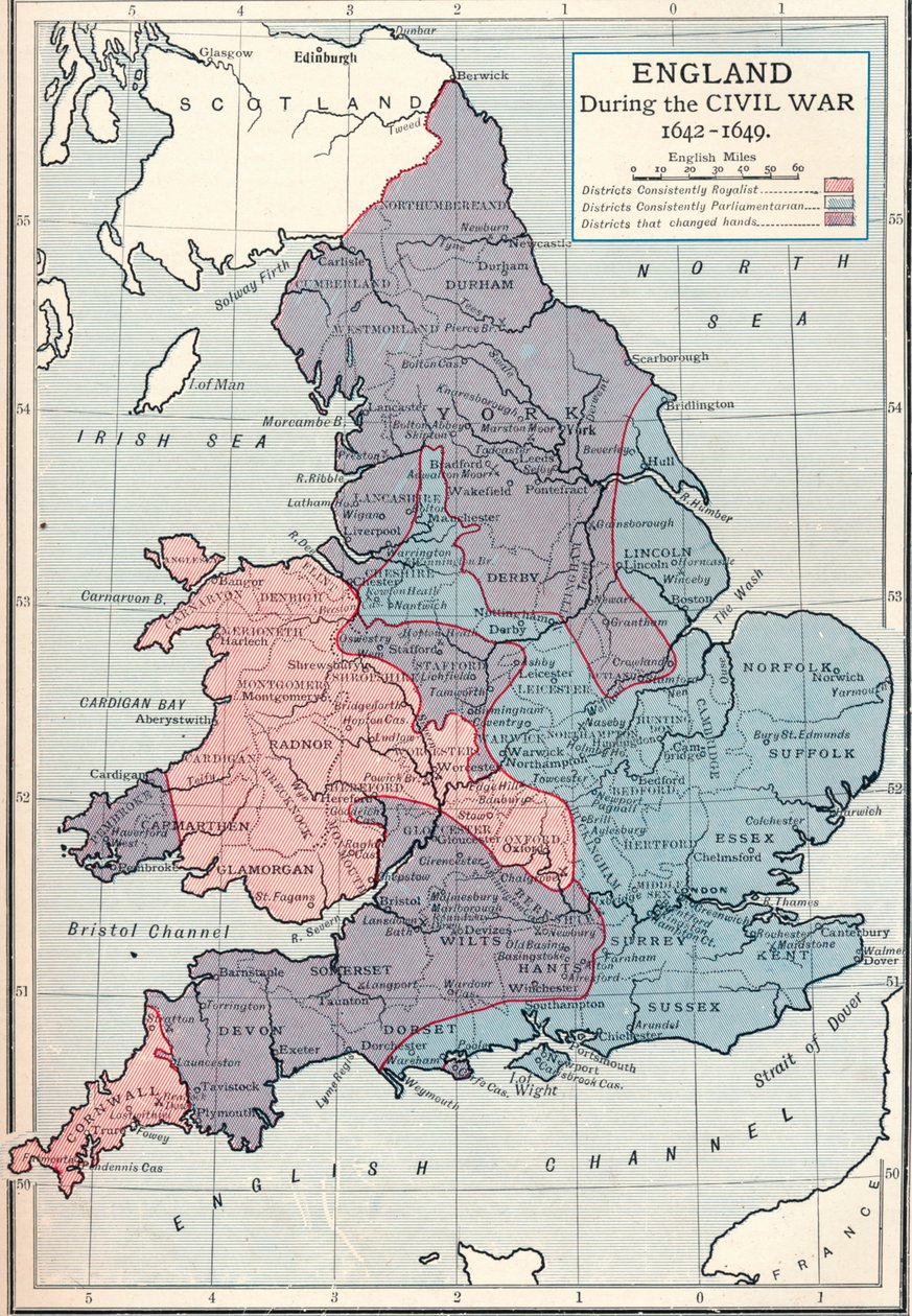 南北戦争中のイギリス、1642-1649 1905 作： 不明