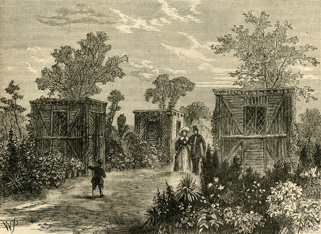1840年、1876年に動物園への入り口。 作： 不明