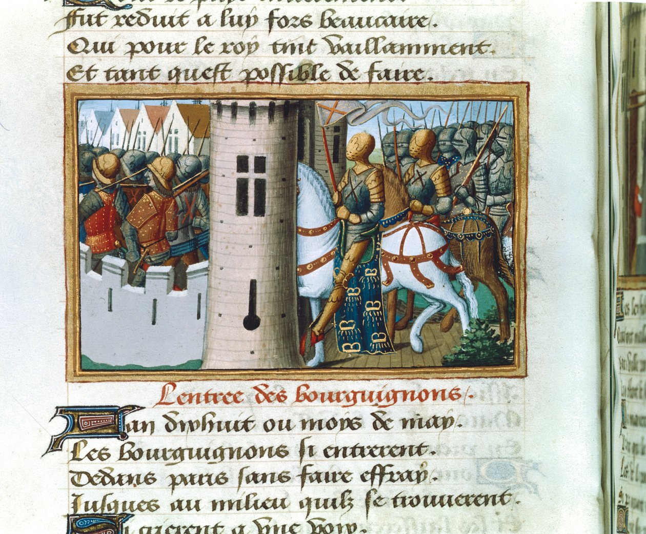 1418年5月14日、c1484のパリへのブルゴーニュ人の入国 作： 不明