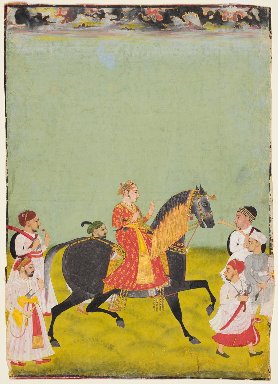 乗馬のRaj Singh II、Pratap Singh rの息子。 1752〜55年、c。 1760。 作： 不明